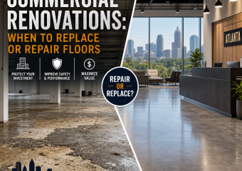commercial floor replacement illustration for Atlanta Commercial Renovations: When to Replace or Repair Floors