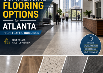 Illustration of Durable Commercial Flooring Options for Atlanta High-Traffic Buildings