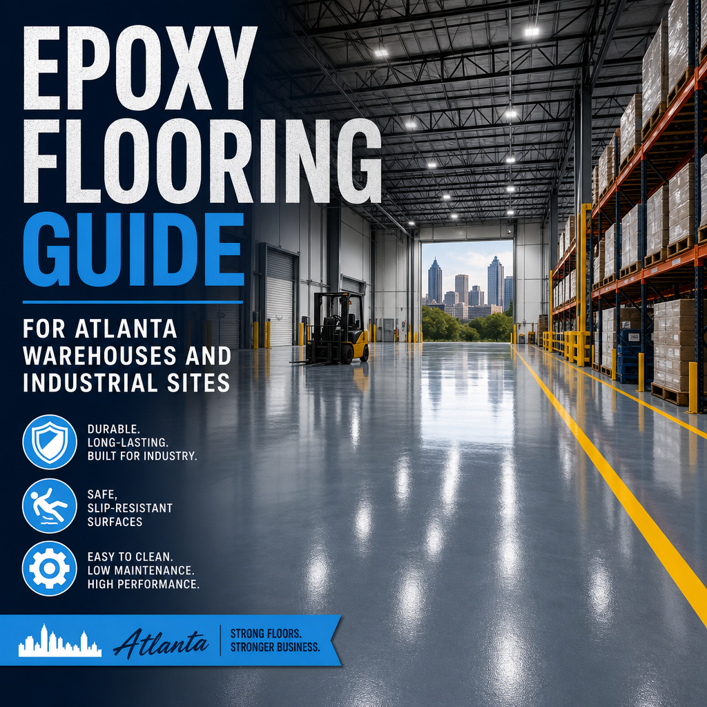 epoxy flooring for Atlanta warehouses illustration for Epoxy Flooring Guide for Atlanta Warehouses and Industrial Sites