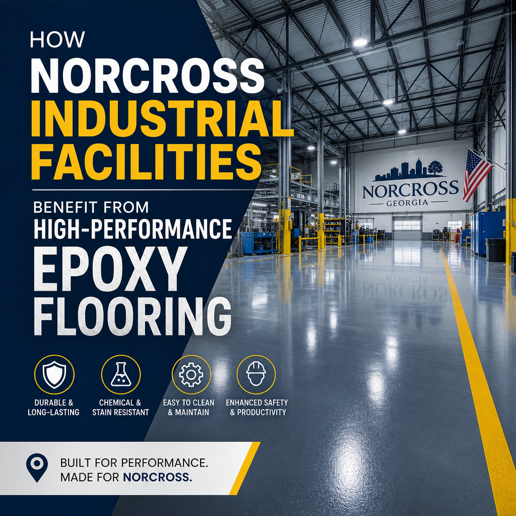 Illustration of How Norcross Industrial Facilities Benefit from High-Performance Epoxy Flooring
