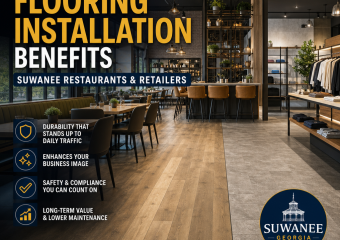 commercial flooring installation illustration for Professional Flooring Installation Benefits Suwanee Restaurants and Retaile